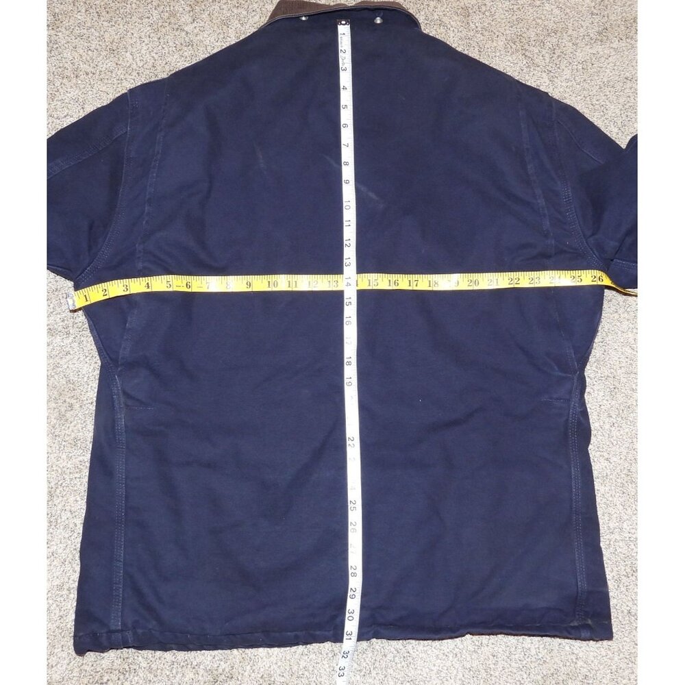 Vintage Carhartt C26 MDT Midnight Blue Jacket Mens Large Regular Union Made - Picture 8 of 10
